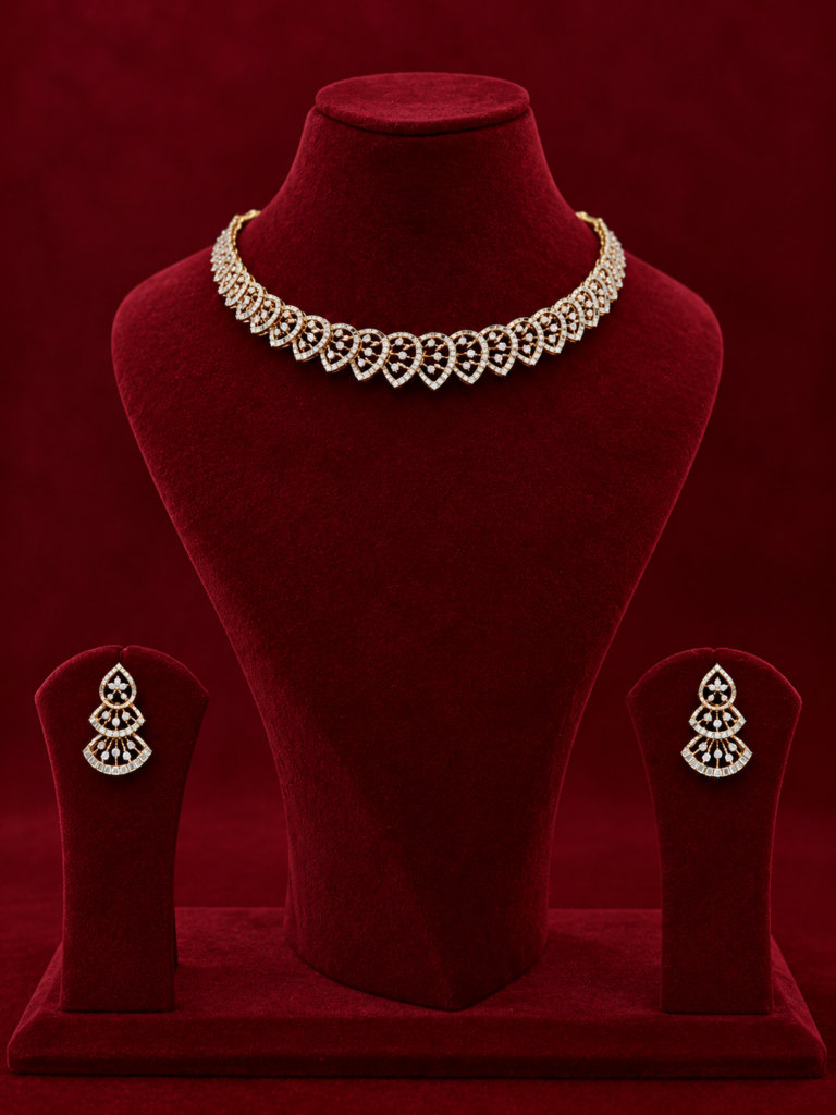 burgundy velvet jewellery ensemble